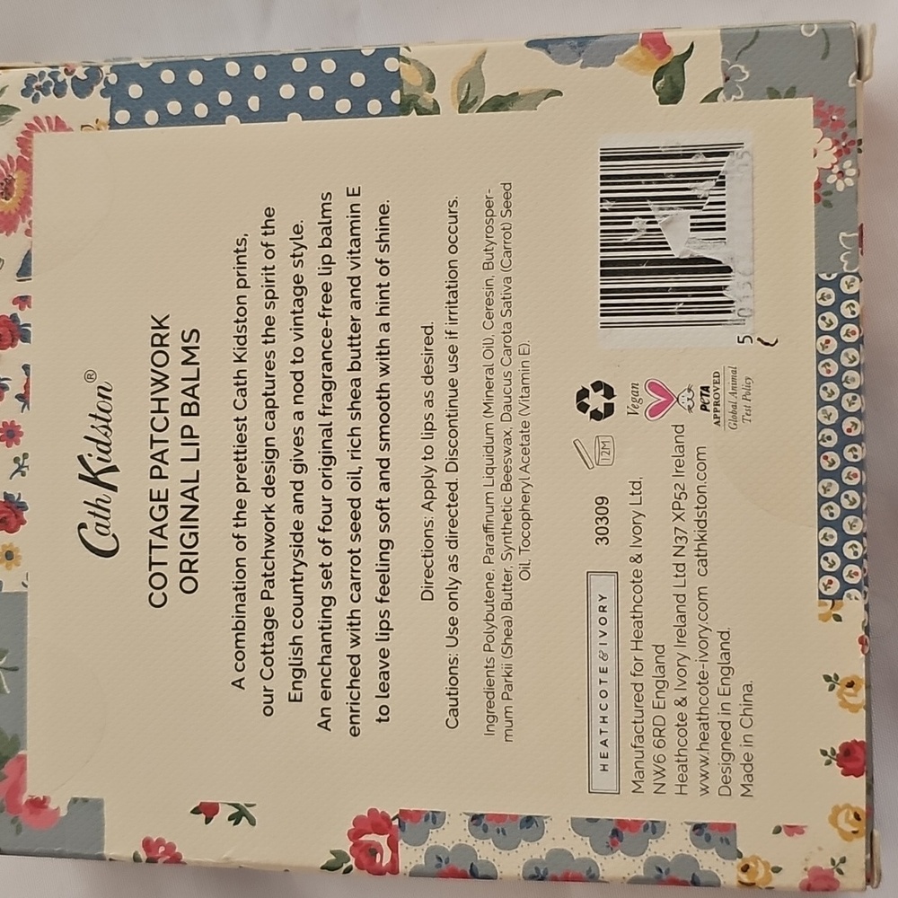 New set of 4 Cath Kidston Lip Balm Set NEW - Picture 2 of 2